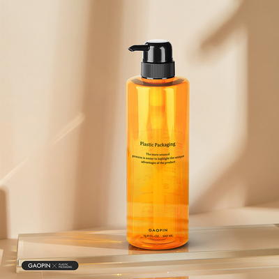 500ml προσαρμοσμένο πολυτελές πλαστικό Body Wash Lotion δοχείο διαφανή μπουκάλια σαμπουάν