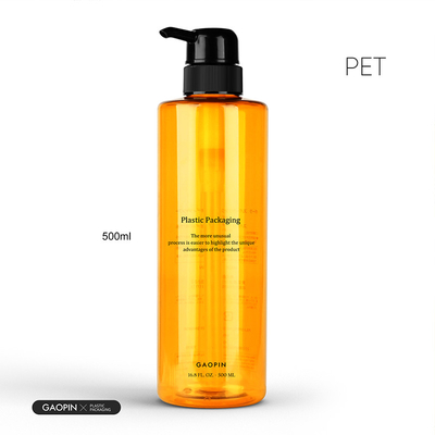 500ml προσαρμοσμένο πολυτελές πλαστικό Body Wash Lotion δοχείο διαφανή μπουκάλια σαμπουάν