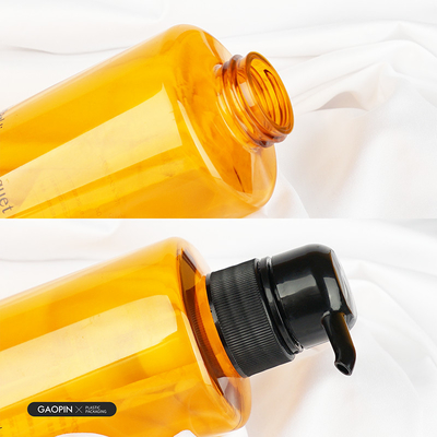 500ml προσαρμοσμένο πολυτελές πλαστικό Body Wash Lotion δοχείο διαφανή μπουκάλια σαμπουάν
