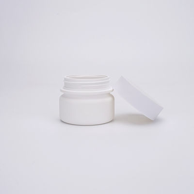 Άσπρο χρώμα βάζων Skincare 50g πλαστικό καλλυντικό με την κεφαλή κοχλίου