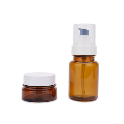Ηλέκτρινα πλαστικά μπουκάλια 40ml 60ml 100ml 130ml αντλιών cOem PETG