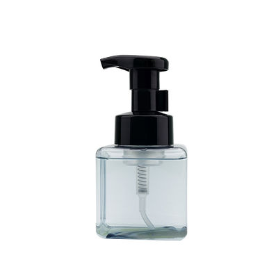 Το τετραγωνικό μπουκάλι 280ml 500ml αντλιών πλαστικού αφρού καθαρίζει/μπλε συσκευασία