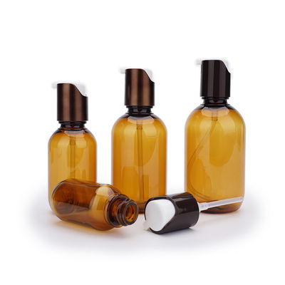 30ml 60ml 130ml πλαστική λοσιόν εκτύπωση οθόνης χρώματος μπουκαλιών ηλέκτρινη