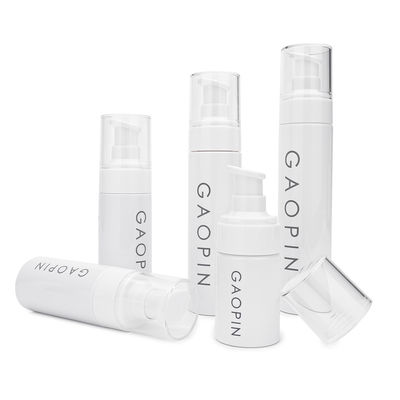 30ml 50ml 60ml 80ml 100ml PET άσπρο λοσιόν αντλιών μπουκάλι λοσιόν ψεκασμού πλαστικό