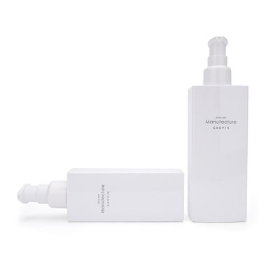 Άσπρο τετραγωνικό 100ml 120ml 150ml 200ml εμπορευματοκιβωτίων του προσώπου δέρματος μπουκάλι λοσιόν φροντίδας πλαστικό
