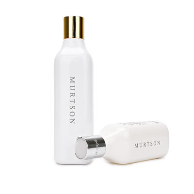 Κενή άσπρη πλαστική απόδειξη 200ml 300ml διαρροής μπουκαλιών σαμπουάν με το δίσκο ΚΑΠ