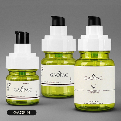 40ml 50ml 130ml πράσινο πλαστικό λοσιόν μπουκαλιών σύνολο συσκευασίας πολυτέλειας καλλυντικό